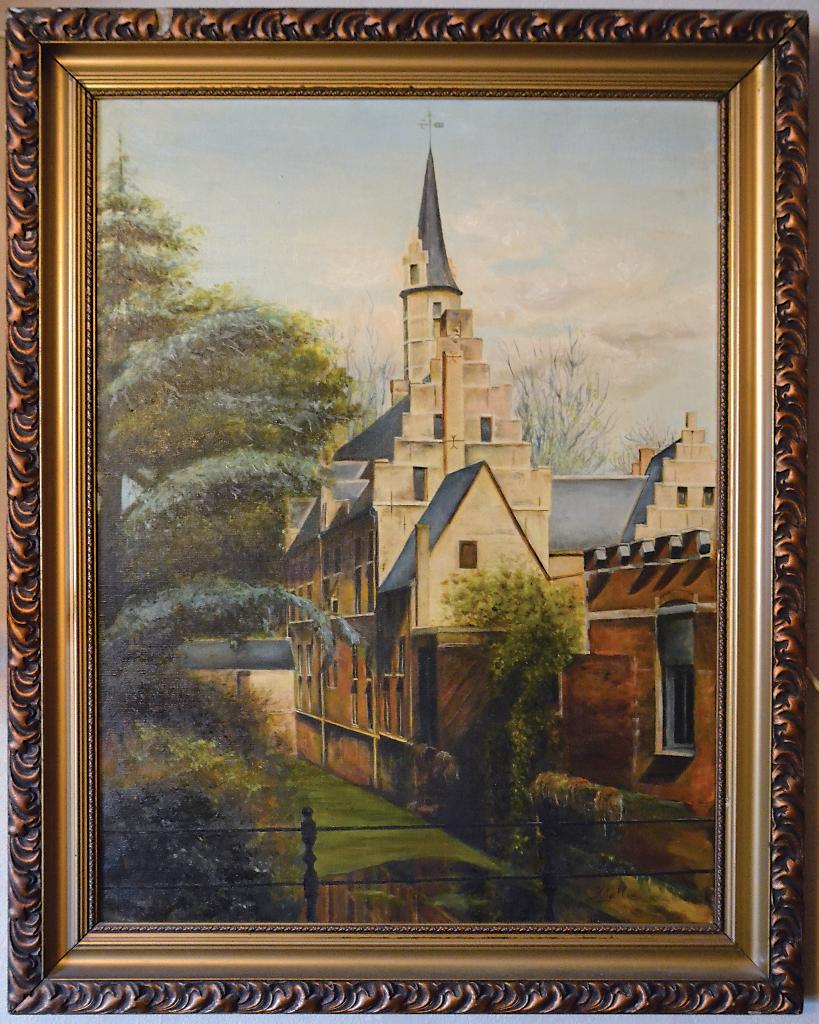 Mechels Vlietje olieverf schilderij, Enlèvement