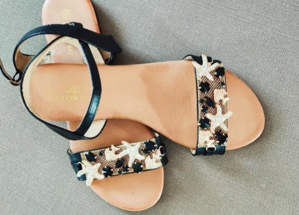 Zomersandalen. Als nieuw., Zwart, Zo goed als nieuw, Sandalen of Muiltjes, Ophalen of Verzenden