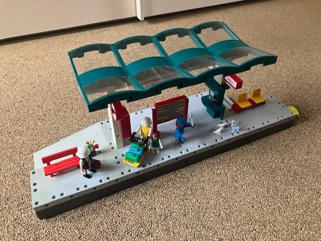 Playmobil trein station 4382 compleet, Kinderen en Baby's, Speelgoed | Playmobil, Gebruikt, Complete set, Ophalen of Verzenden
