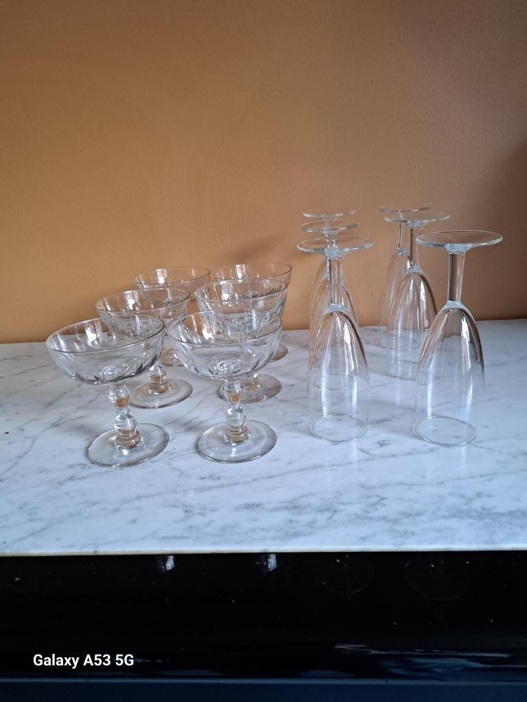 Flutes et coupes à champagne, Enlèvement, Utilisé