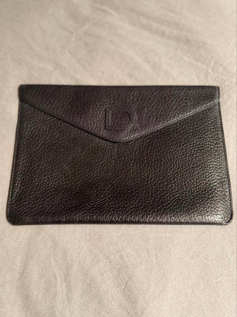 Delvaux clutch, donker blauw, perfecte staat!, Verzenden, Zo goed als nieuw, Blauw, Handtas