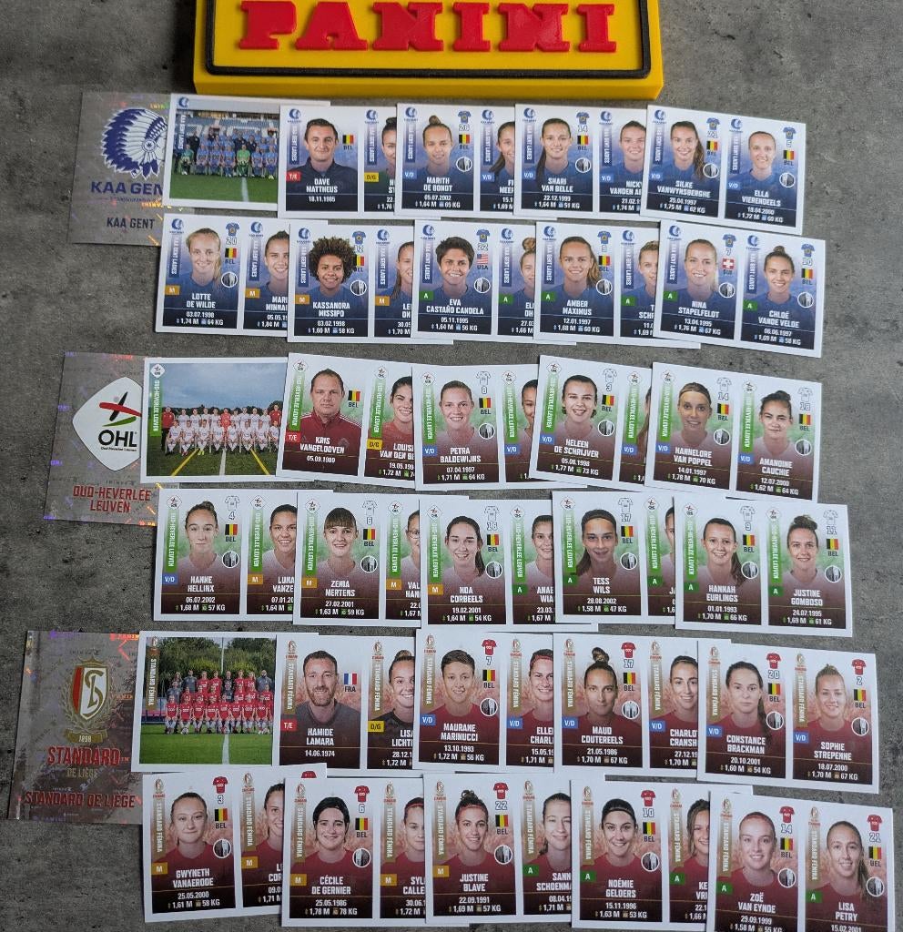 PANINI 33x STICKERS FOOTBALL 2019/2020 DAMES voetbal, Ophalen of Verzenden, Nieuw