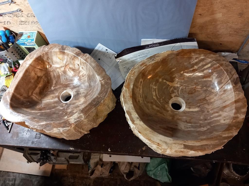 Differnz versteend houten aanrechtspoelbak/spoelbak, Doe-het-zelf en Bouw, Ophalen, Nieuw, Steen, Overige typen