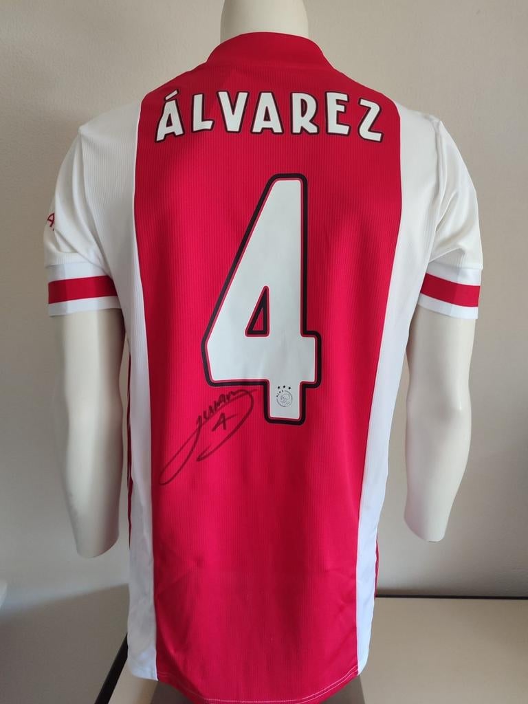 Edson Alvarez gesigneerd Ajax shirt met coa, Verzamelen, Ophalen of Verzenden, Nieuw, Shirt