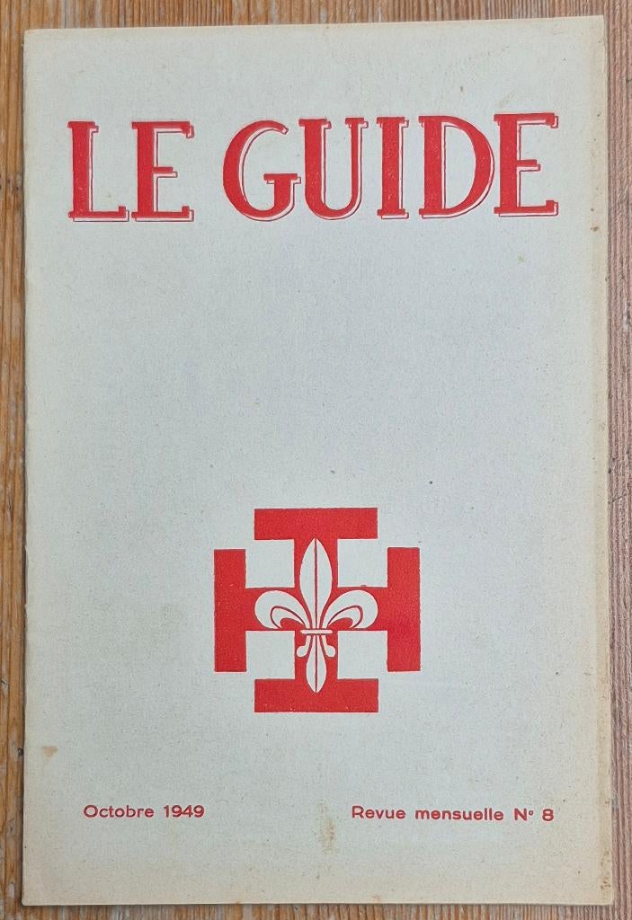 Franquin illustration dans Le Guide 8 de 1949 Spirou Mitacq, Enlèvement ou Envoi, Gaston ou Spirou, Utilisé, Livre ou Jeu