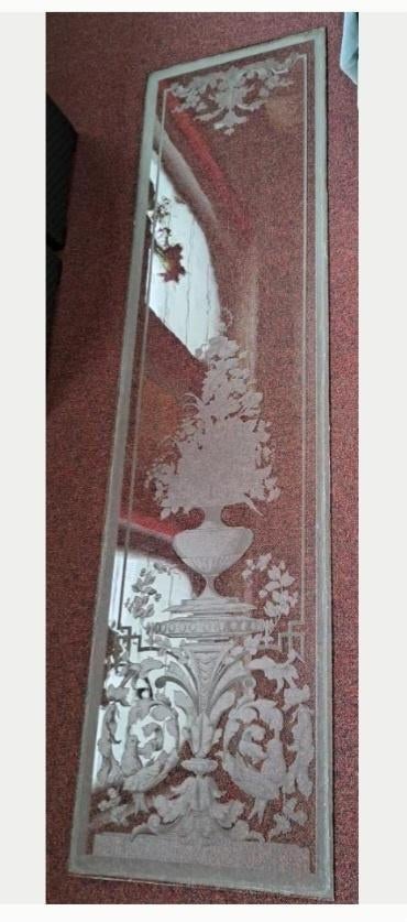 2 geëtste glaspanelen, Enlèvement, Utilisé