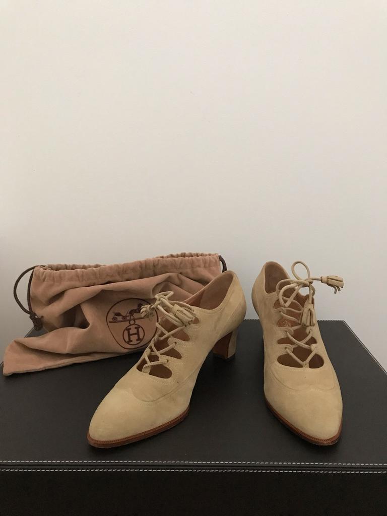 HERMÈS-schoenen (36,5/Gemaakt in Italië), HERMÈS, Ophalen of Verzenden, Zo goed als nieuw, Beige