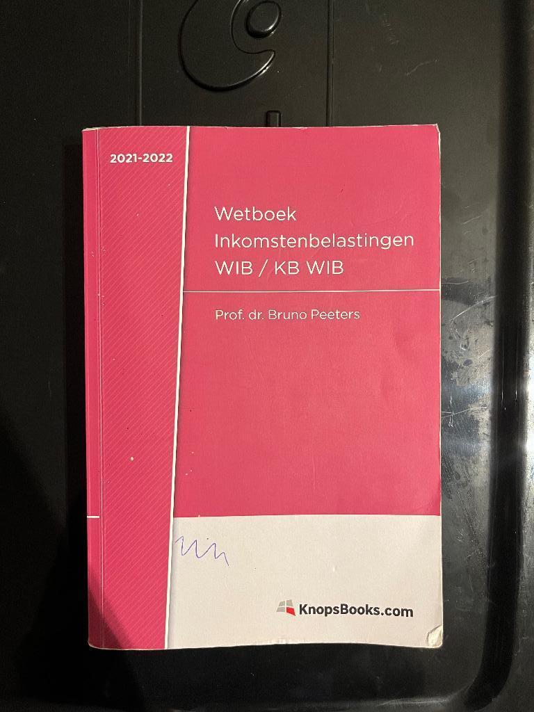 Wetboek inkomstenbelasting 2021- 2022, Boeken, Studieboeken en Cursussen, Ophalen of Verzenden, Zo goed als nieuw, Hoger Onderwijs