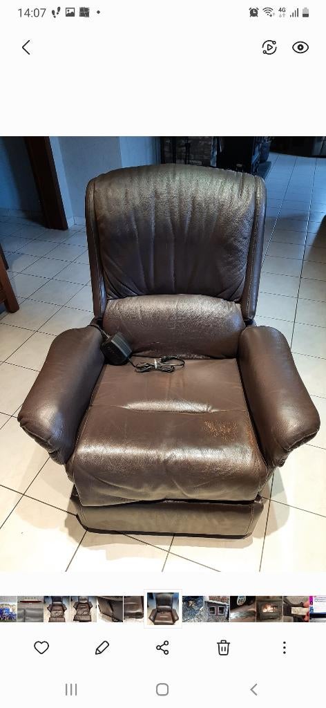 Electrische relaxzetel, Enlèvement, Cuir