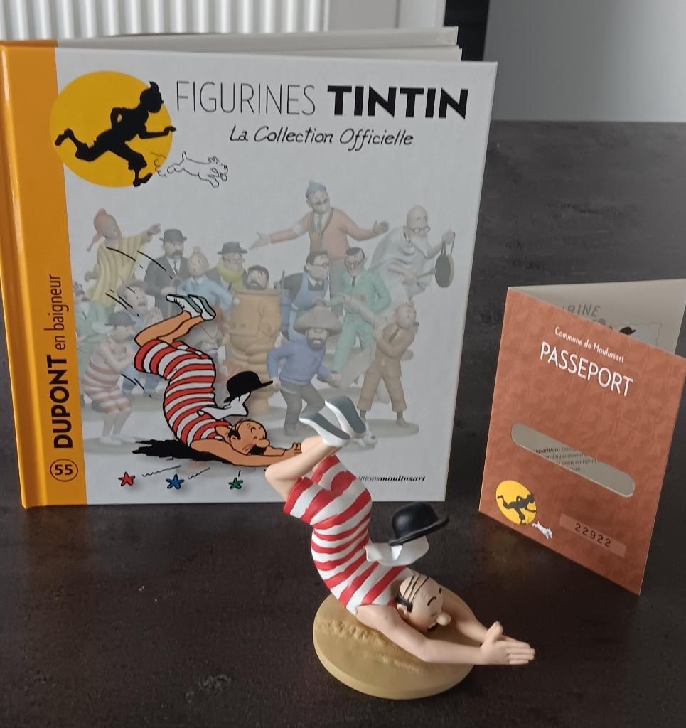 KUIFJE figuur: Jansens als badgast, Enlèvement ou Envoi, Tintin, Comme neuf, Statue ou Figurine