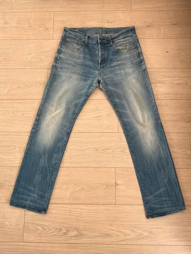 Jean droit G- star 3301 Loose Z.G.A.N W33 L32, Enlèvement ou Envoi, Comme neuf, Bleu, W33 - W34 (confection 48/50)