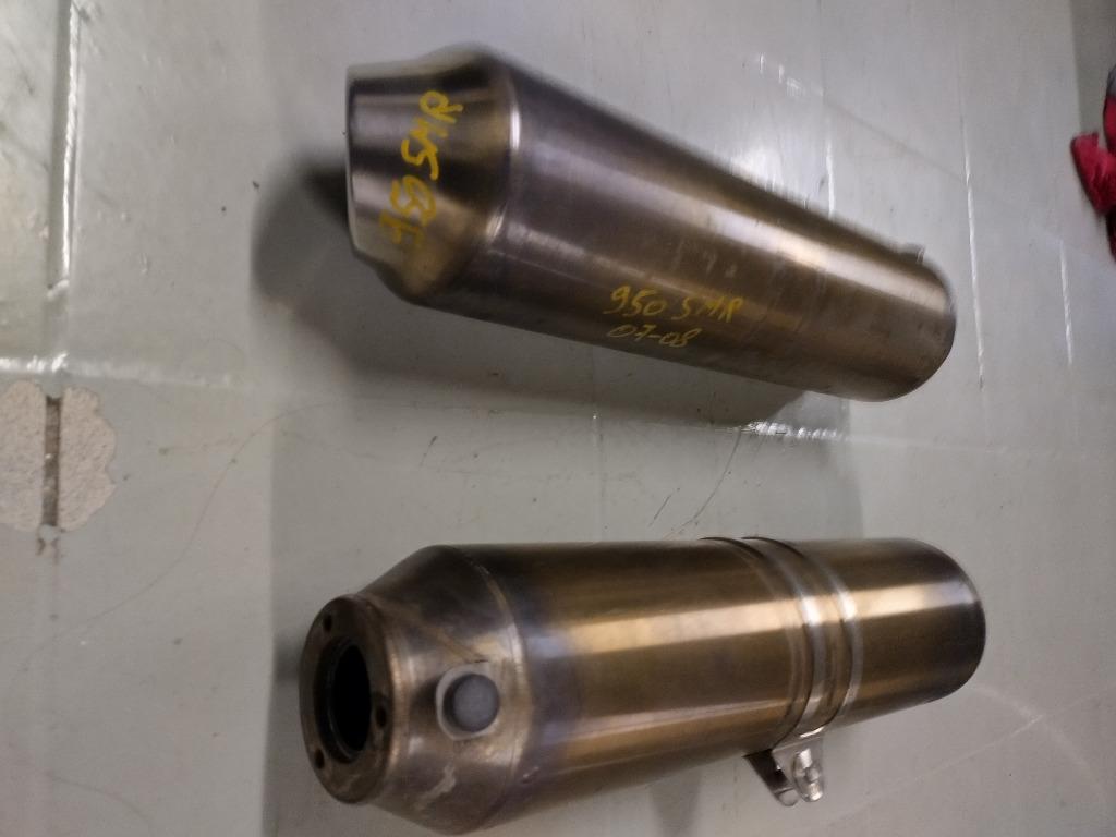 set uitlaat dempers ktm 950 smr van '07-'08, Ophalen of Verzenden, Gebruikt