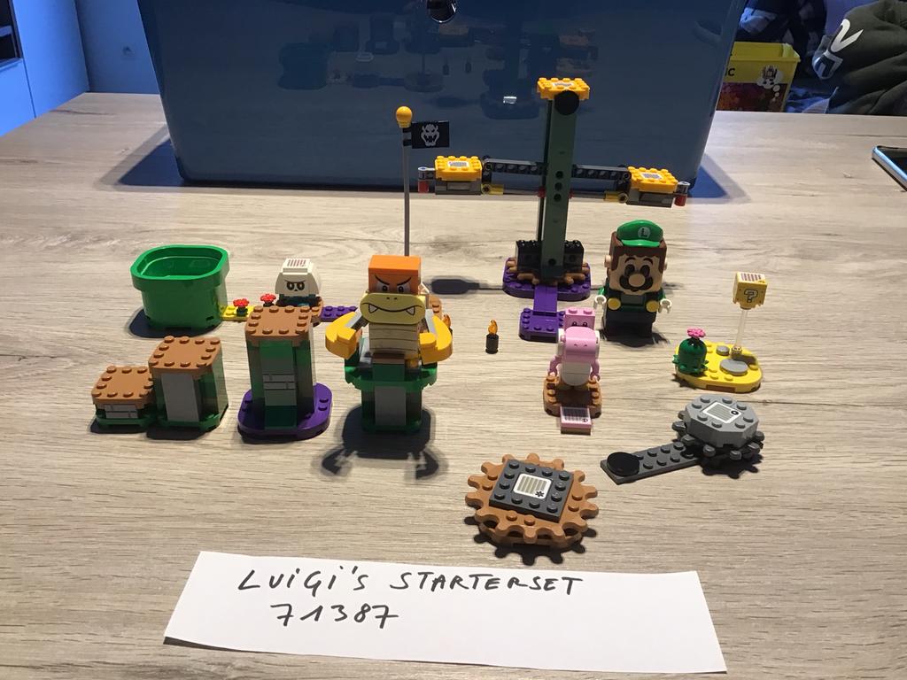 Lego super mario starterset 71387 Luigi, Ophalen, Zo goed als nieuw, Complete set, Lego