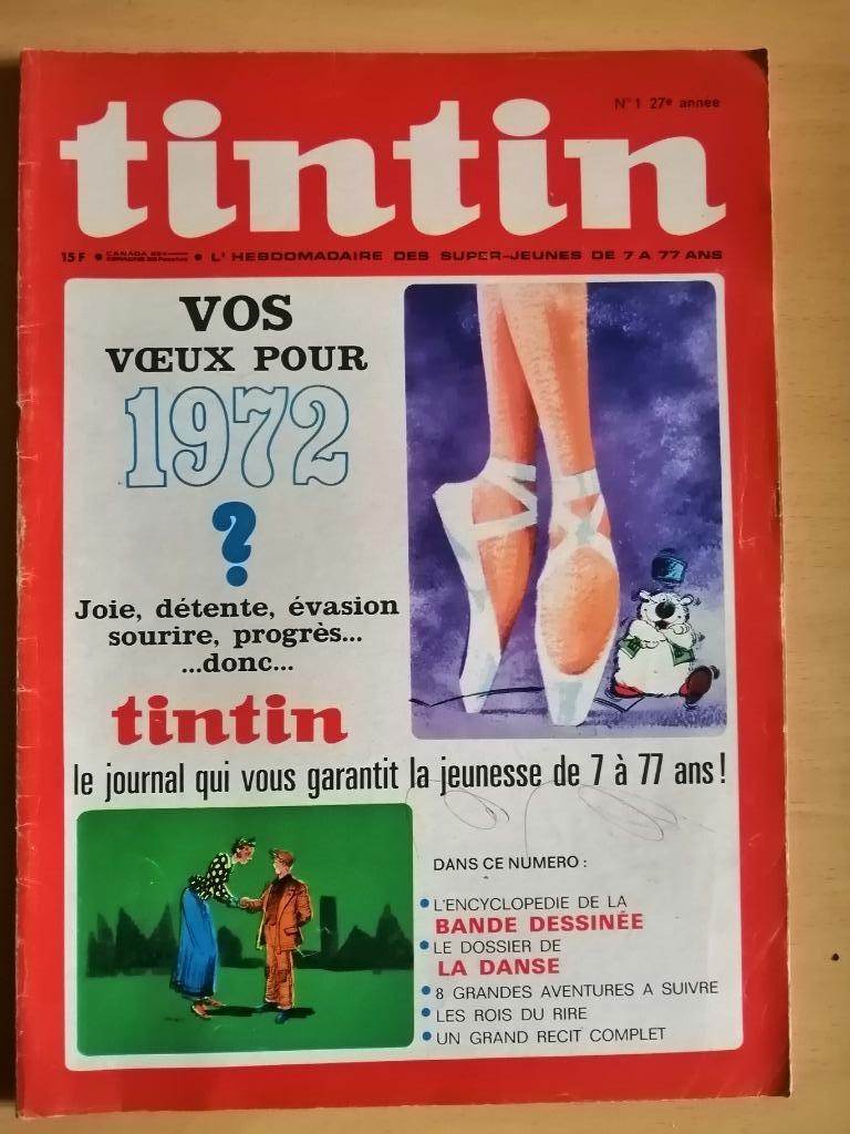 Le journal de Tintin numéro 1 - 1972, Collections, Enlèvement ou Envoi, Journal