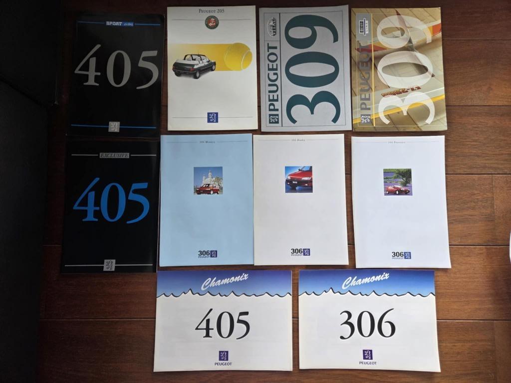 25x Brochure automobile allemande Peugeot 106 205 309 306 40, Enlèvement ou Envoi, Utilisé, Peugeot