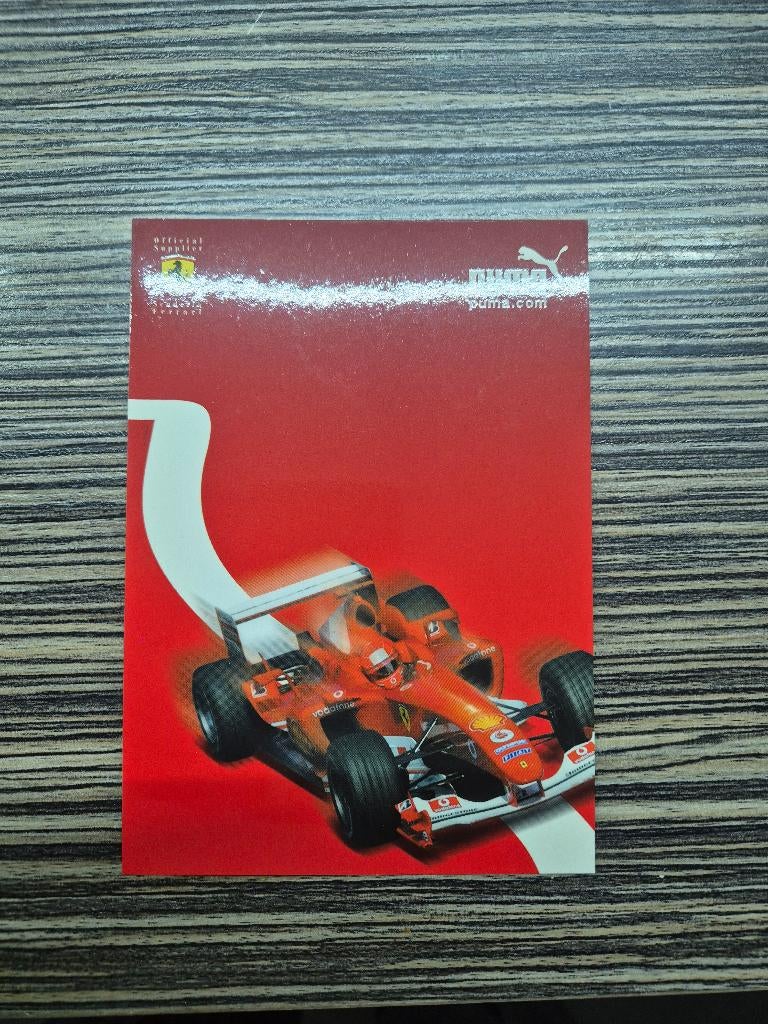 Michael Schumacher, fan card de Ferrari, Enlèvement