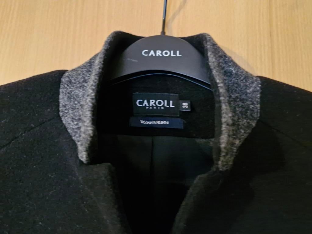 Zwarte wollen wintermantel ´Caroll´, maat 38, Kleding | Dames, Jassen | Winter, Ophalen of Verzenden, Maat 38/40 (M)