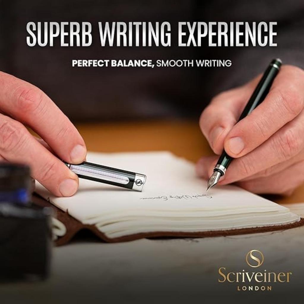 Stylo plume British Racing Green LIVRAISON RAPIDE ET GRATUIT, Neuf, Autres marques, Avec boîte, Stylo