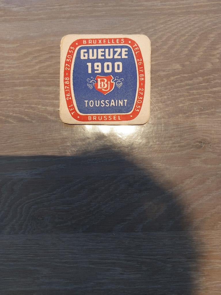 Oud bierviltje brouwerij  Brasserie Unies Brussel, Verzamelen, Ophalen of Verzenden