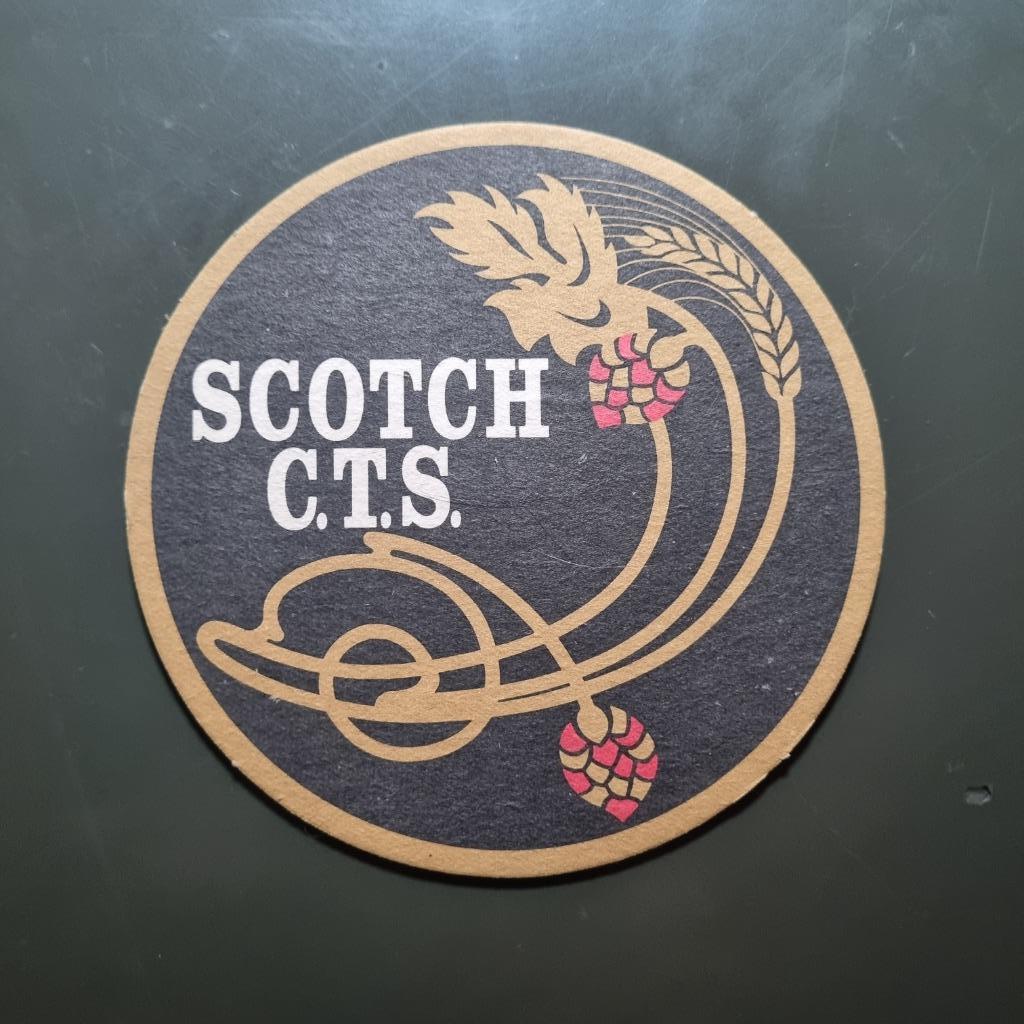 Sous Bock Scotch CTS (modèle 2), Collections, Marques de bière, Enlèvement ou Envoi, Utilisé, Sous-bock, Autres marques