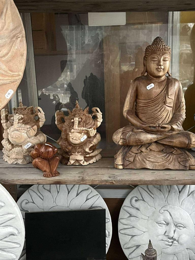 BOEDDHA   BEELDEN   IN   DECO    HOUT, Enlèvement