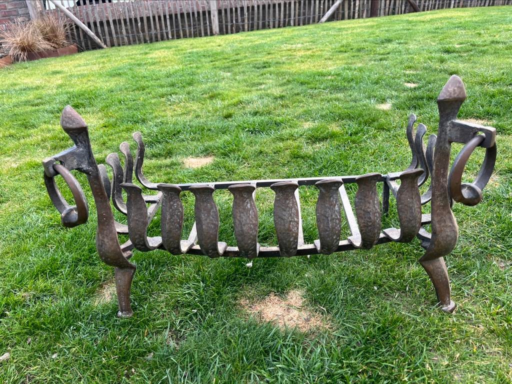 Porte buches en fer forgé, Maison & Meubles, Enlèvement, Comme neuf