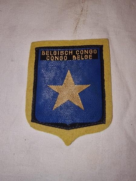Patch Congo belge (B), Collections, Objets militaires | Général, Enlèvement ou Envoi, Armée de terre, Emblème ou Badge