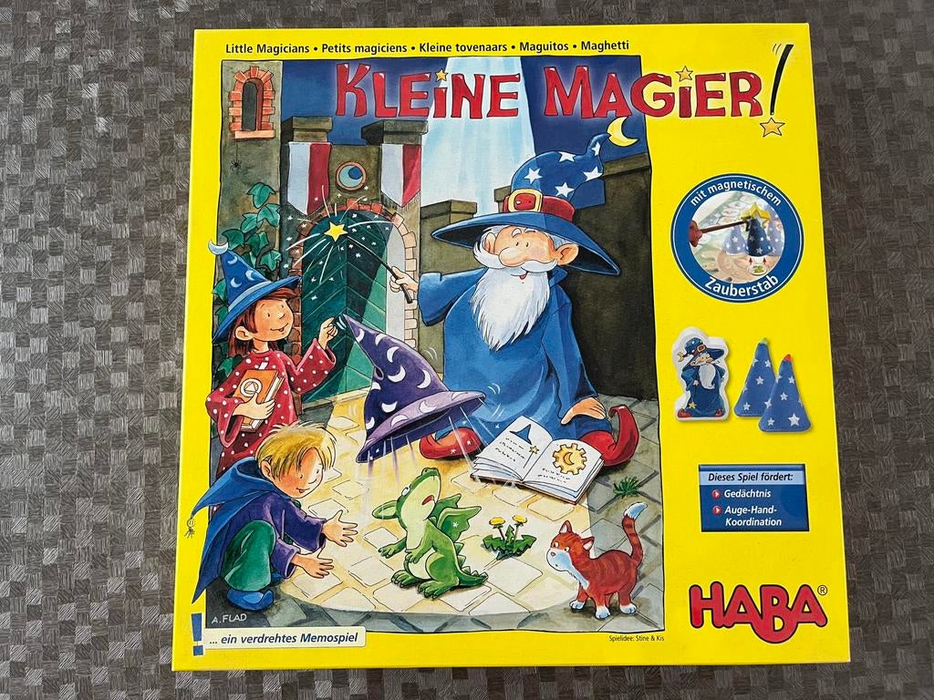 Spel ‘De kleine magiër’ van Haba, Hobby en Vrije tijd, Gezelschapsspellen | Bordspellen, Zo goed als nieuw, Ophalen of Verzenden