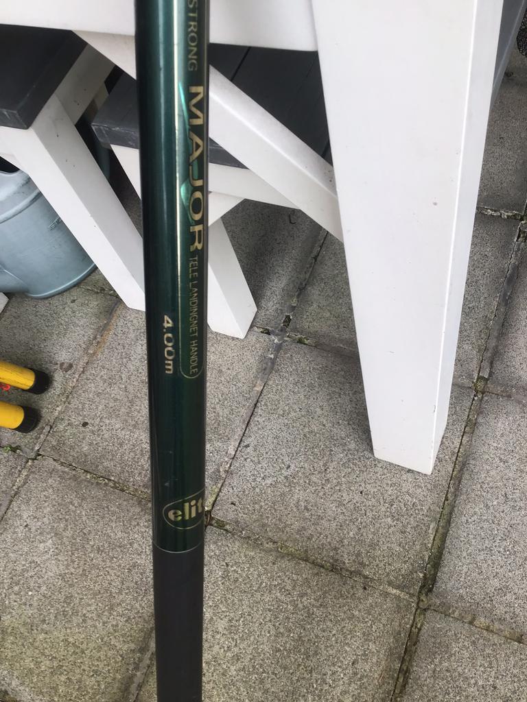 Schepnet steel 4meter, Ophalen, Zo goed als nieuw