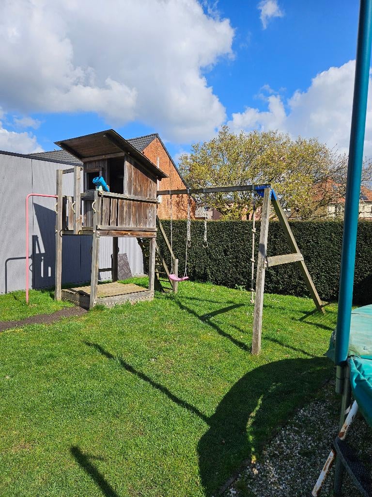 Speelhuis buiten, Kinderen en Baby's, Speelgoed | Buiten | Speelhuisjes, Ophalen, Gebruikt, Hout