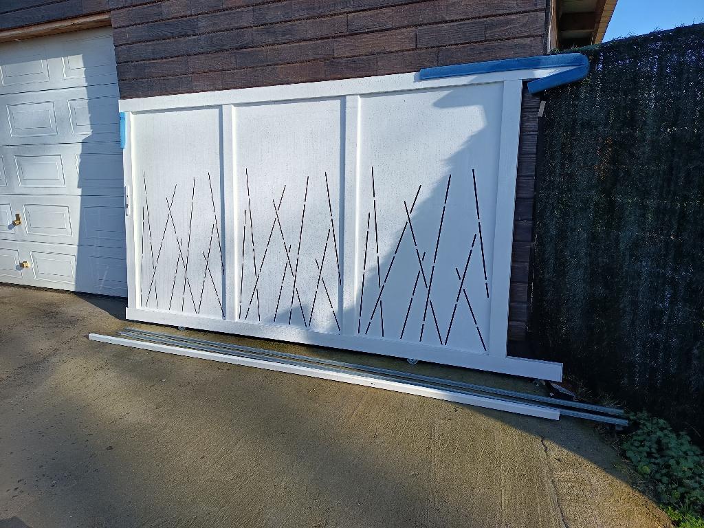 portail coulissant en aluminium, Neuf, 200 cm ou plus, Aluminium, Porte coulissante