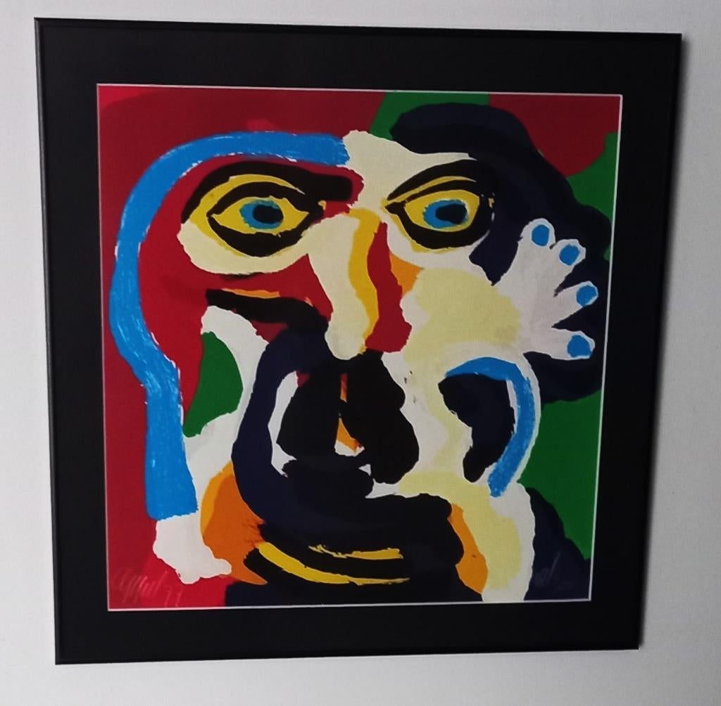 Karel Appel, 'Kijk naar Mij'(prachtig nieuw gelijst), Antiek en Kunst, Kunst | Litho's en Zeefdrukken, Ophalen of Verzenden