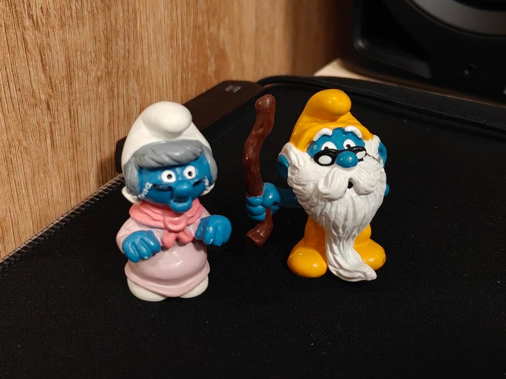 Opa en oma smurf, Ophalen