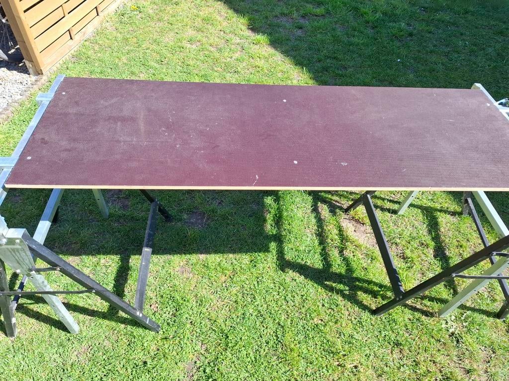Werktafel en stelling in hoogte verstelbaar, Doe-het-zelf en Bouw, Steigers, Ophalen
