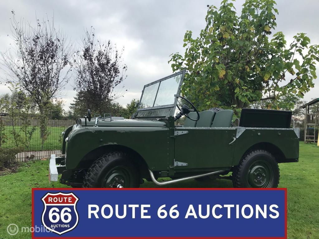 Land Rover Series I | 1952 | Route 66 Auctions, Land Rover, Zwart, Bedrijf, Handgeschakeld