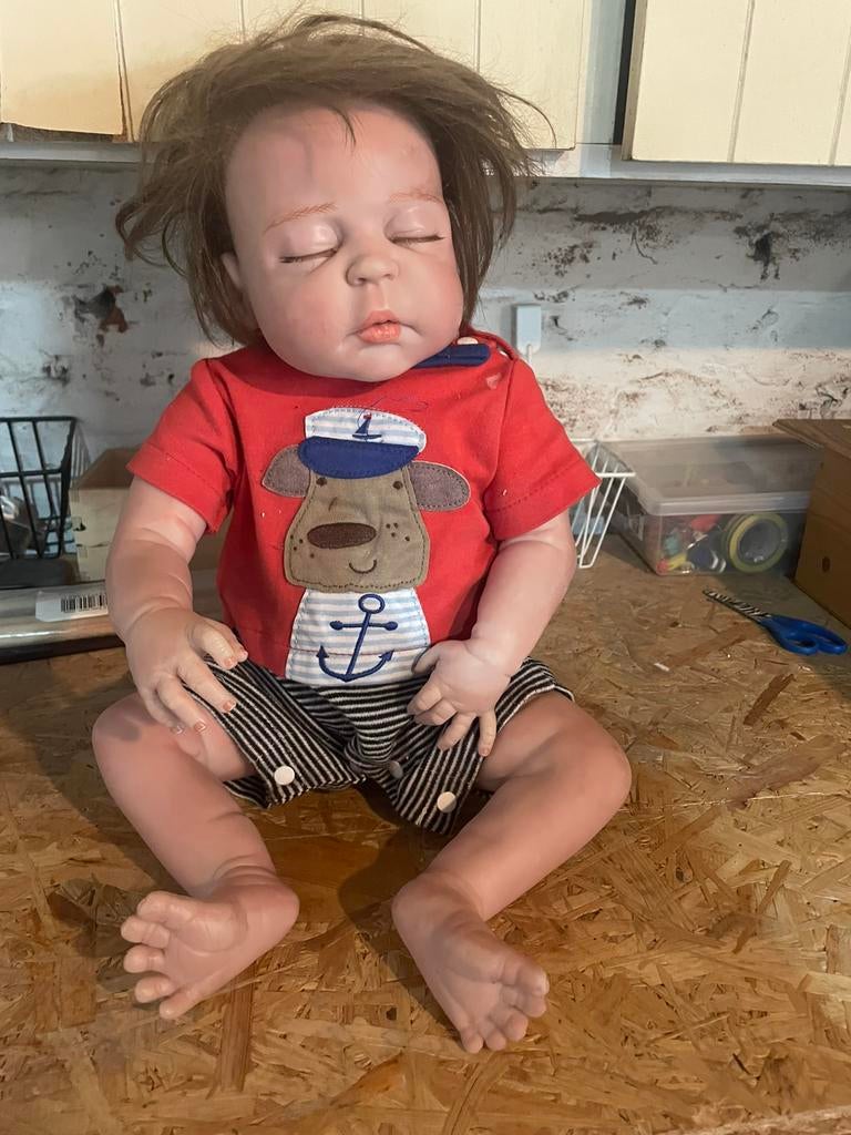 Faux bébé réaliste (immitation reborn), Verzamelen, Poppen, Ophalen, Gebruikt, Pop