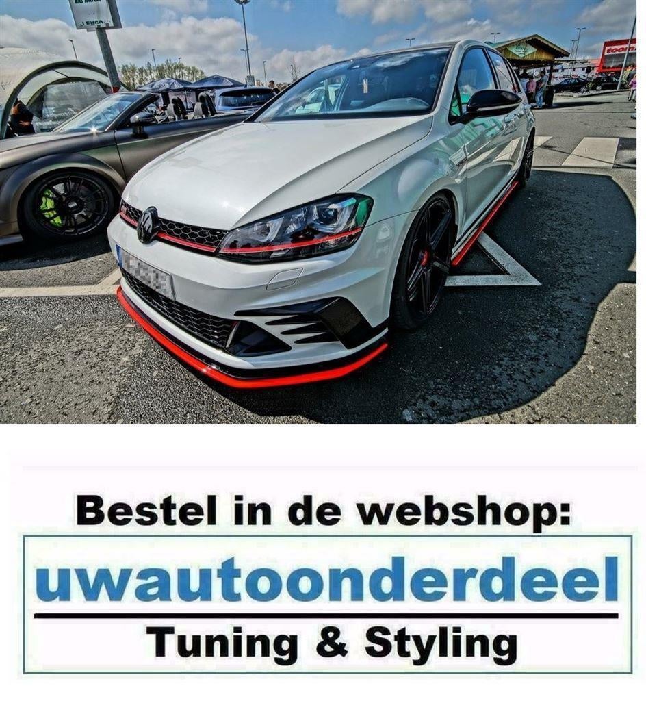 Maxton Spoiler Lip Splitter Geschikt Voor Vw Golf 7 GTI Club, Verzenden