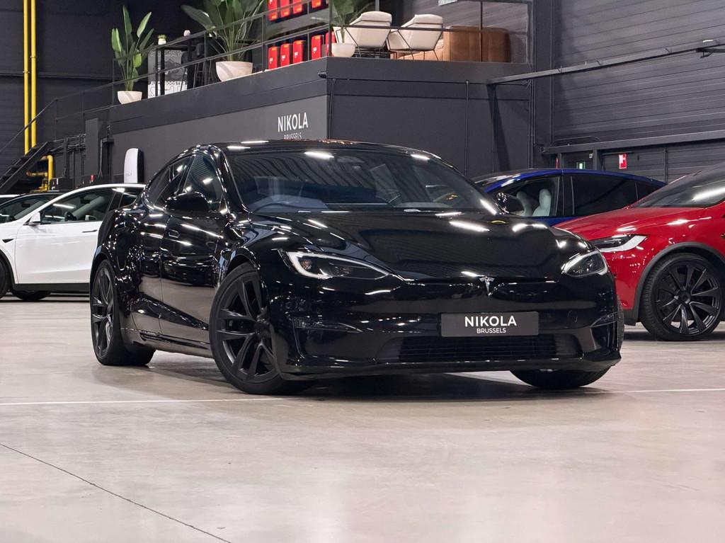 Tesla Model S PLAID - FULL SELF DRIVING ACTIVE - 1020HP - 21, Auto's, Tesla, Automaat, 75 kW, Gebruikt, Leder