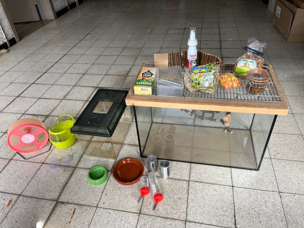 Kit de démarrage avec mouses/hamster, Enlèvement, Cage, Hamster