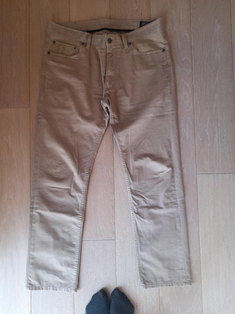 broek jeans polo Ralph Lauren beige maat 34, Kleding | Heren, Ophalen of Verzenden, Zo goed als nieuw, Overige kleuren, Polo Ralph Lauren