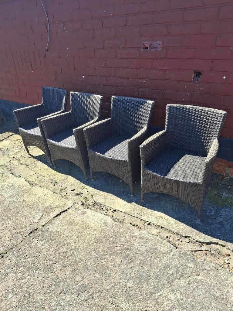 4 tuinstoelen gratis, Tuin en Terras, Ophalen, Aluminium, Stoel