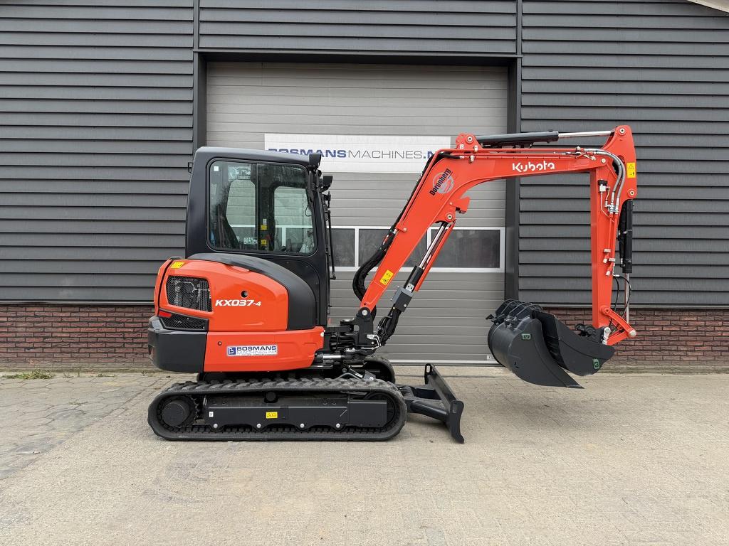 Kubota KX037 HI AIRCO minigraver NIEUW €760 LEASE, Zakelijke goederen, Machines en Bouw | Kranen en Graafmachines, Kubota Hol