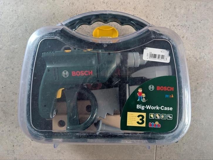 Bosch speelgoedgereedschapskoffer met klopboormachine, Enfants & Bébés, Jouets | Autre, Comme neuf, Enlèvement