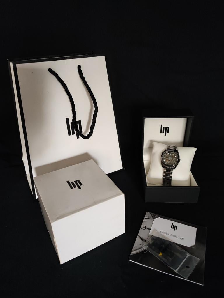 Montre LIP Général de Gaulle squelette automatique, Montre-bracelet, Enlèvement ou Envoi, Acier, Utilisé
