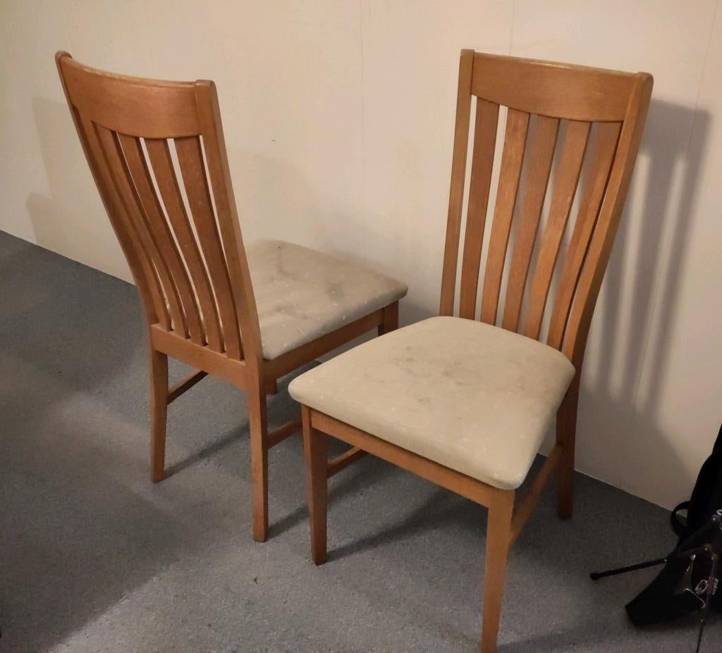 6 chaises en bois, 20€ pour le tout, Maison & Meubles, Enlèvement, Utilisé, Bois, Cinq, Six Chaises ou plus