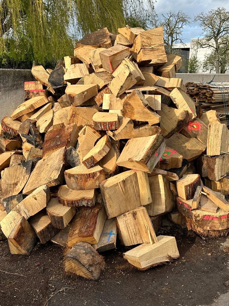 Eik Brandhout, Ophalen, Eikenhout, Blokken