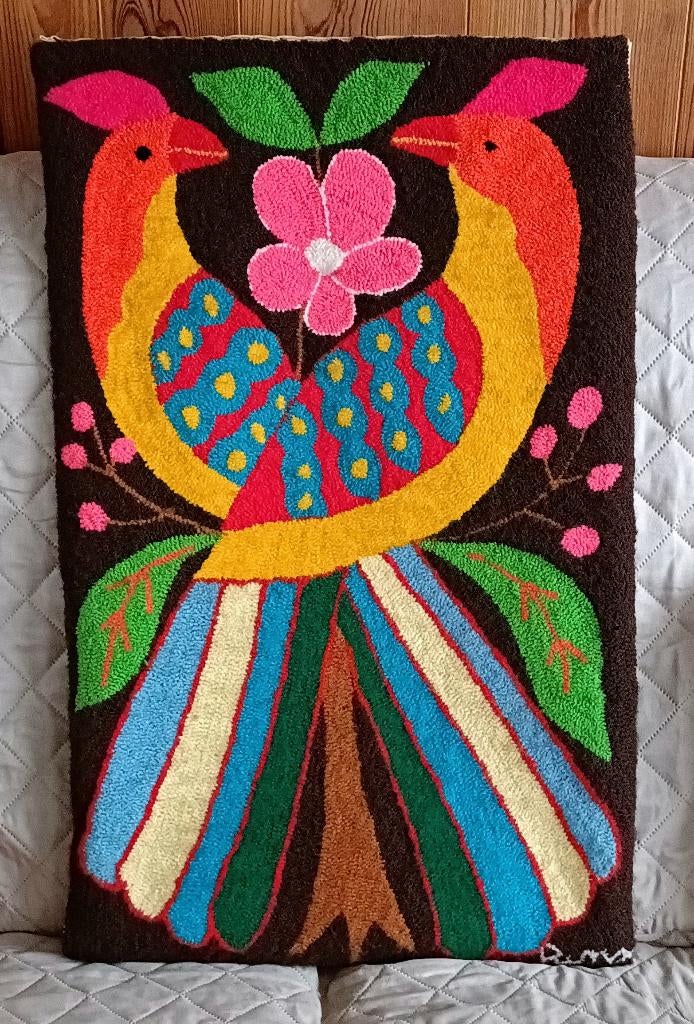 Vintage wandtapijt uit de jaren '70, Antiek en Kunst, Antiek | Tapijten, Tafelkleden en Textiel, Ophalen