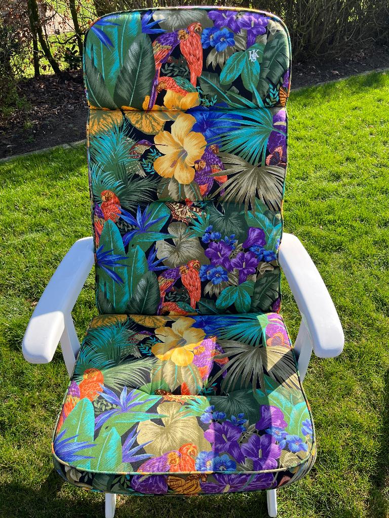 4 kussens voor kunststof verstelbare tuinmeubelen, Enlèvement, Comme neuf