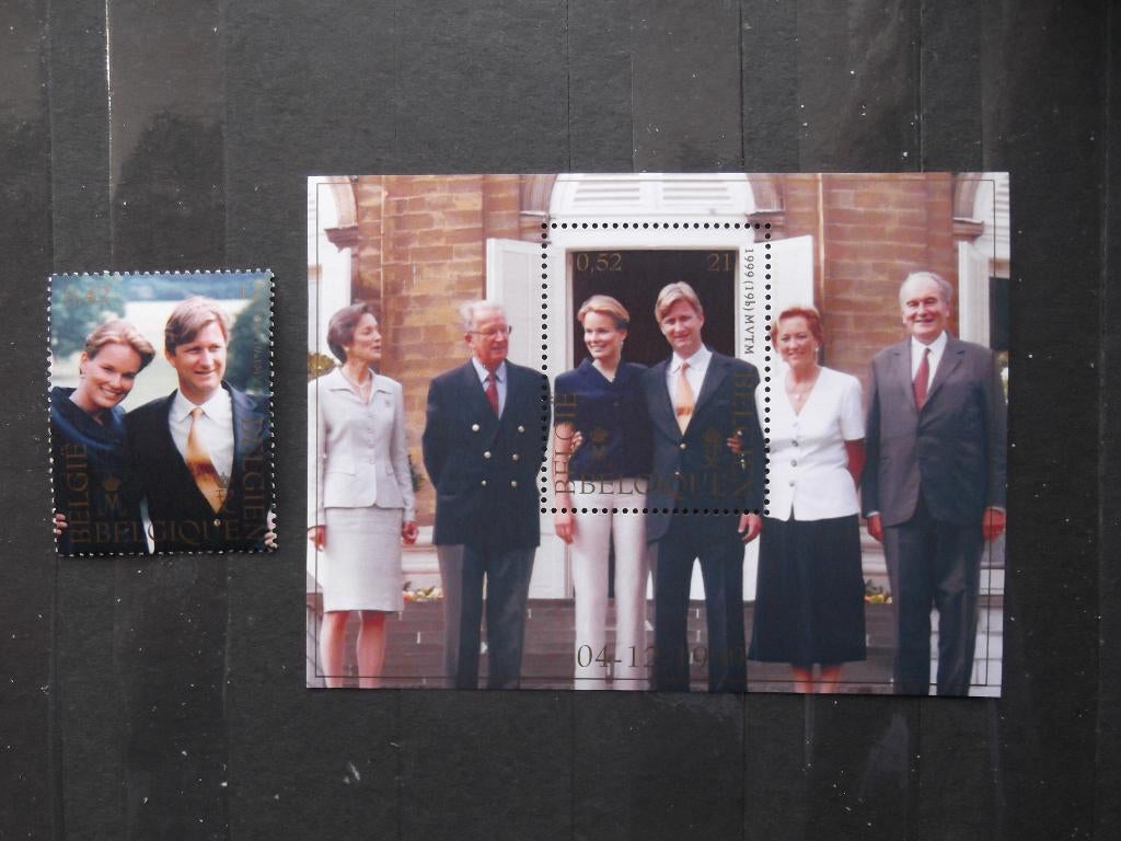 2856+BL82 Koninklijk huwelijk - Mariage royale MNH, Postzegels en Munten, Ophalen of Verzenden, Postfris, Frankeerzegel