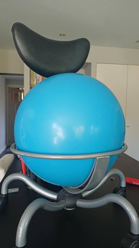 Chaise de bureau avec boule de siège bleue, Enlèvement, Chaise de bureau